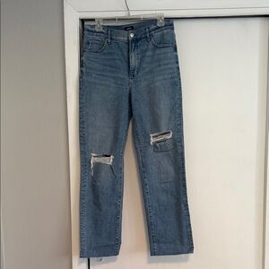 Express Blue Straight Leg Jeans